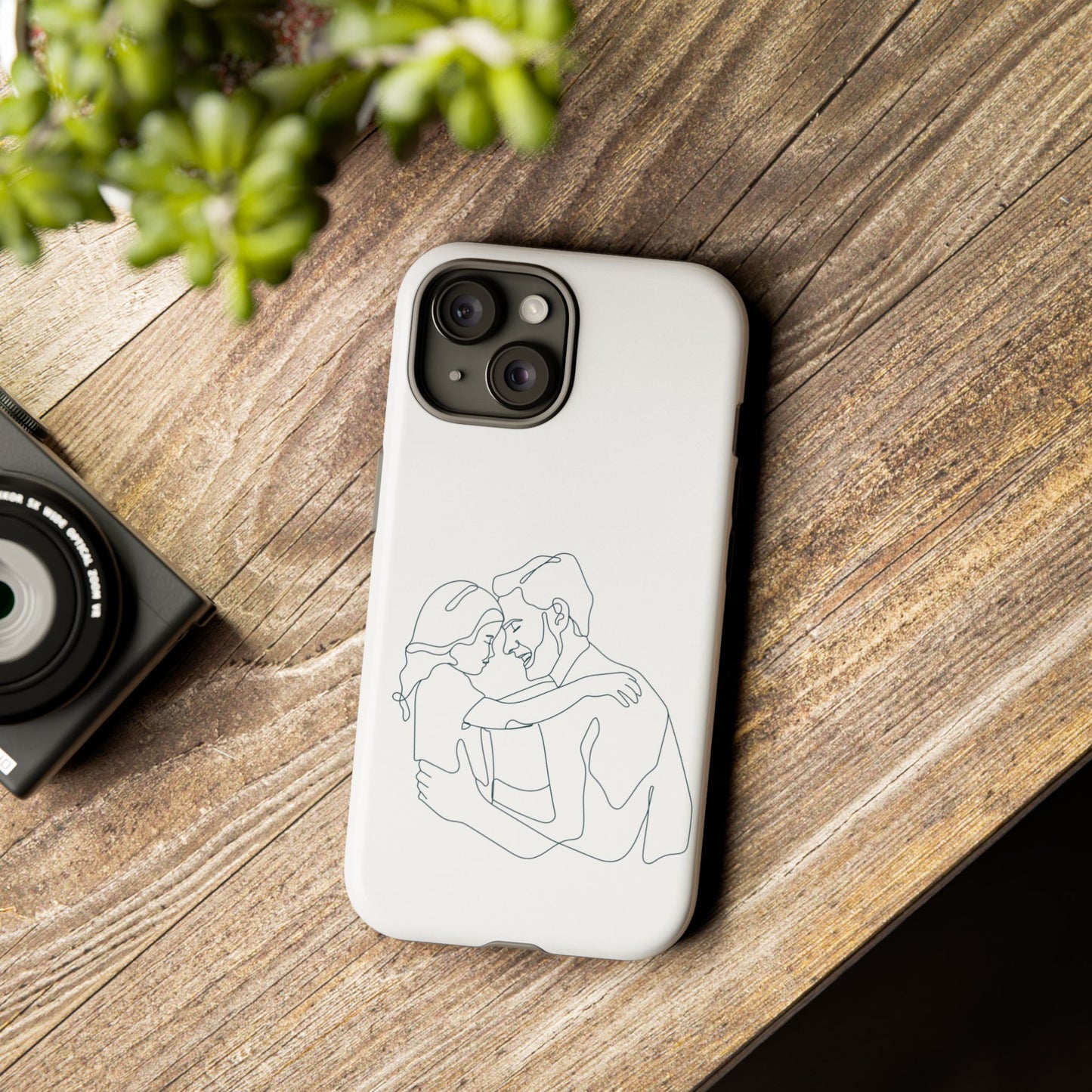 White phone Case - Forever daddy´s girl